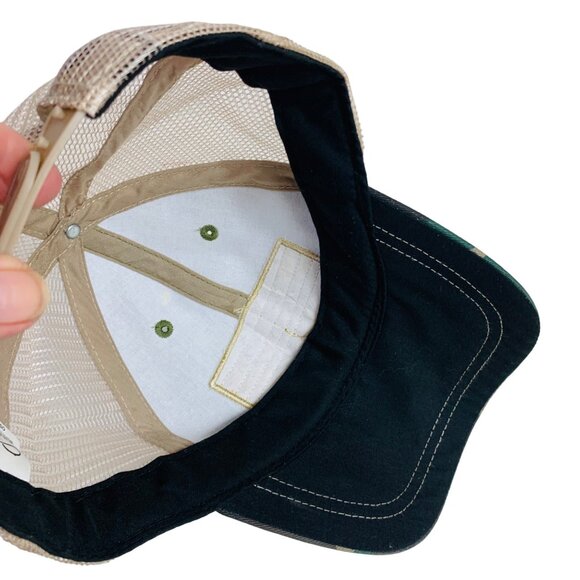 Bald Eagle Bourbon Camouflage Mesh Trucker Hat Adjustable Snapback - Picture 7 of 9